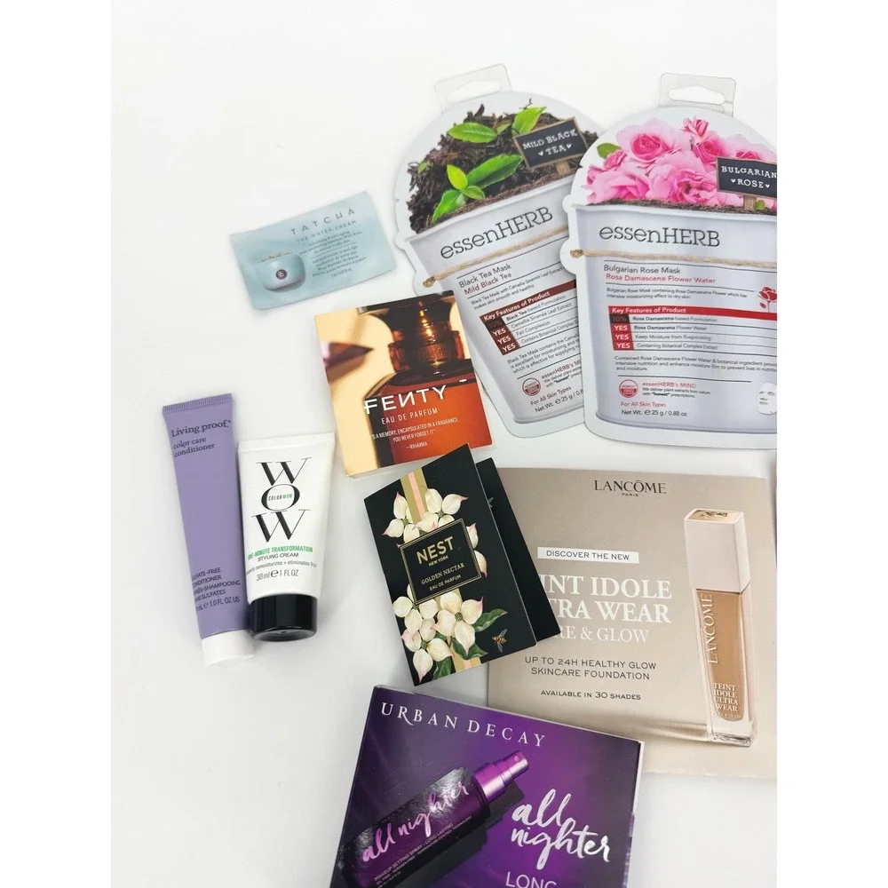 Sephora Luxury Beauty Sample Lot Moroccanoil Kerastase Lancome Fenty 15+ Bundle